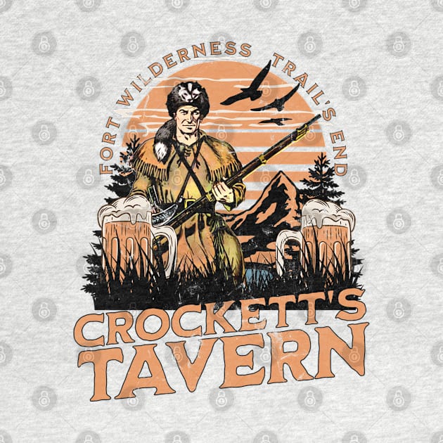 Crockett's Tavern Fort Wilderness Trail's End Orlando Lodge and Resort Distressed Look by Joaddo